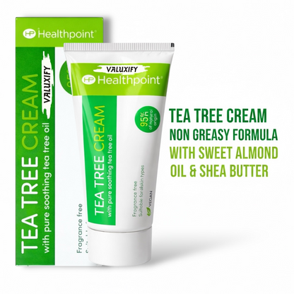 Healthpoint Tea Tree Cream Natural antiseptic Gentle Soothing No Fragrance 50ml