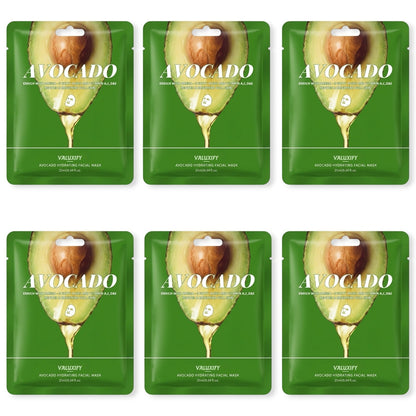 6 FACE SHEET MASK PACK HYDRATING ASSORTED SPA SKINCARE MULTIPLE PACK ARGAN BERRY