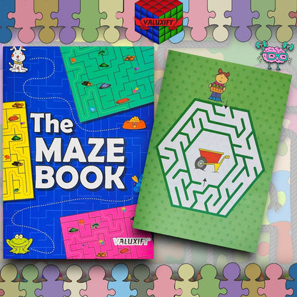Kids Children Puzzle Activity Book Learning Book Girl Boys Word Search | Maze