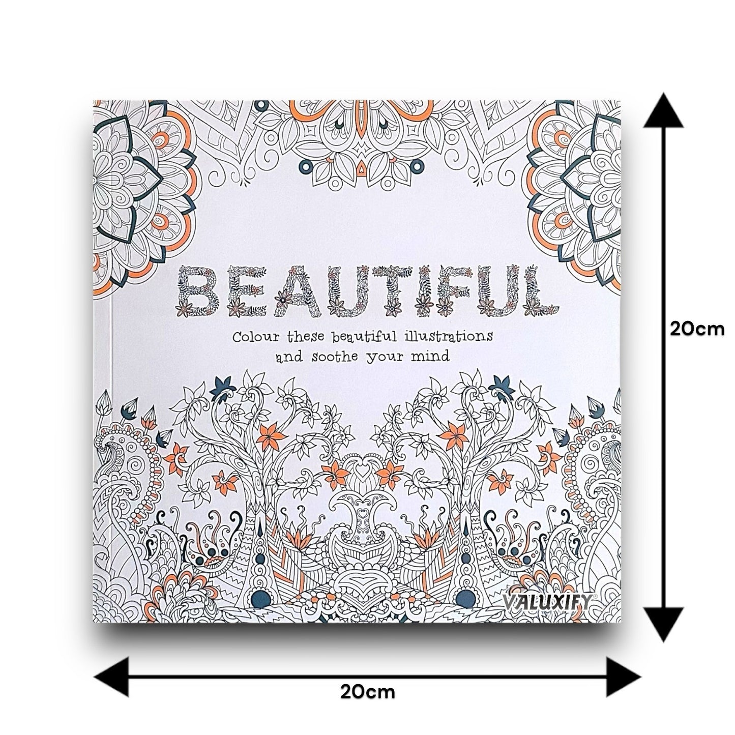 Adult Anti Stress Colouring Book Happy Love Mindfulness Tranquil Relaxing Colour