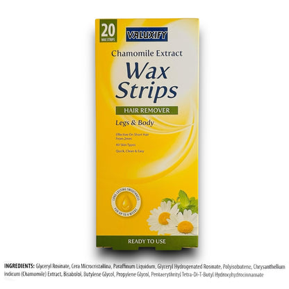 Wax Strips Waxing Leg and Body Bikini Chamomile  Wax Strips 1-100 wax Strips