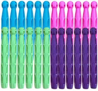 Dolly Peg Super Strong plastic Clothes Pegs Clip Washing Line Airer Dry Line 24