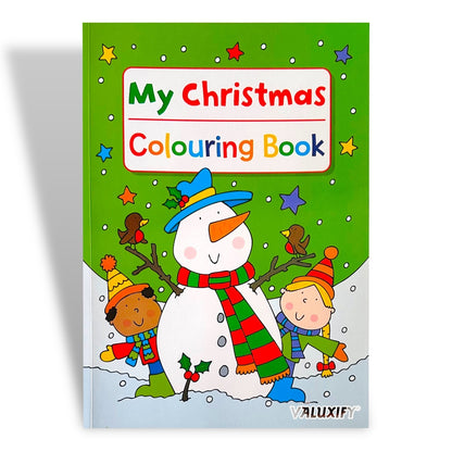 Christmas Colouring Book Kids Children Books Activity Sticker Woobly Eyes