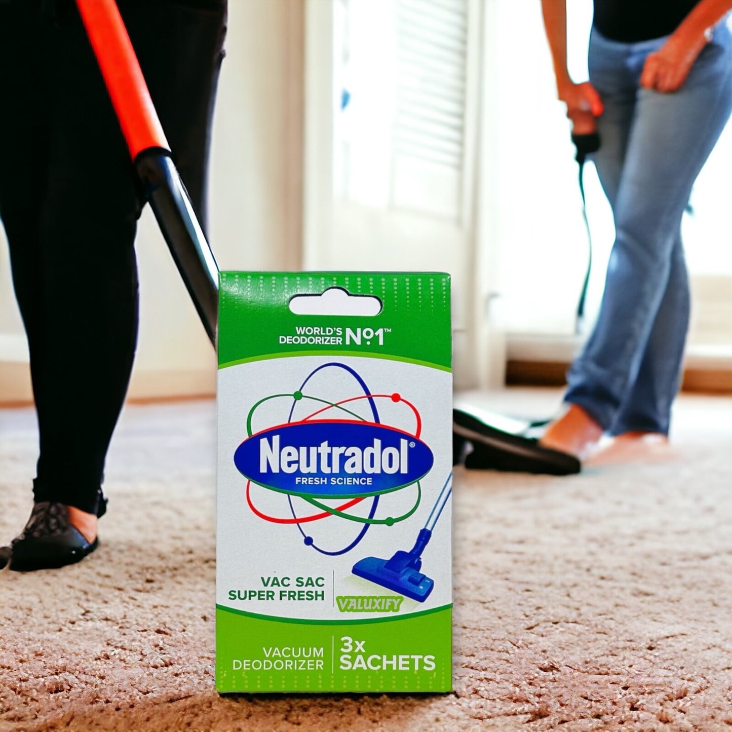 Neutradol SUPER FRESH  Vac Sac Deodorizer Sachets Vacuum Hoover Air Freshener