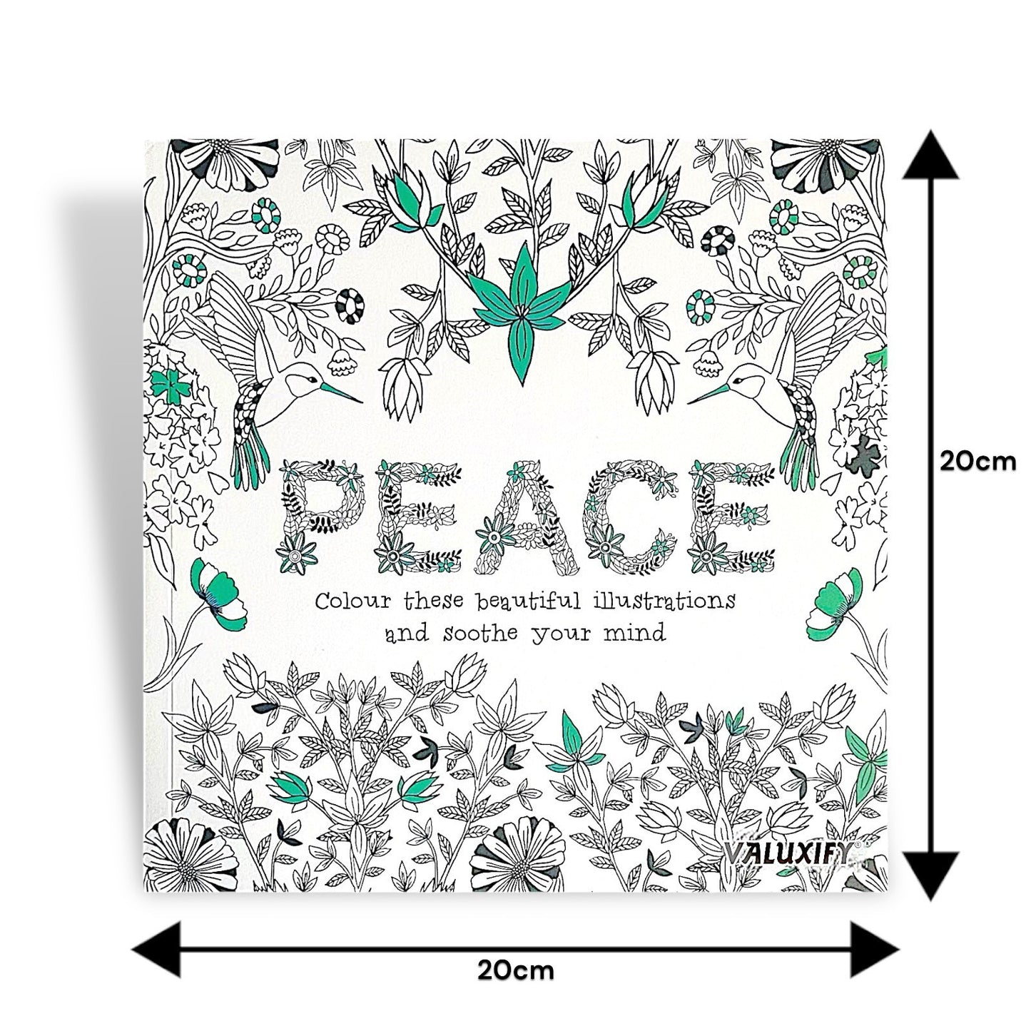 Adult Anti Stress Colouring Book Happy Love Mindfulness Tranquil Relaxing Colour
