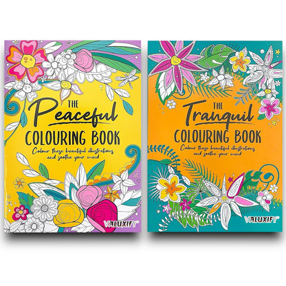 2x Adult Colouring Books Mindfulness Relax Your Mind Colour Therapy  Relaxing A4
