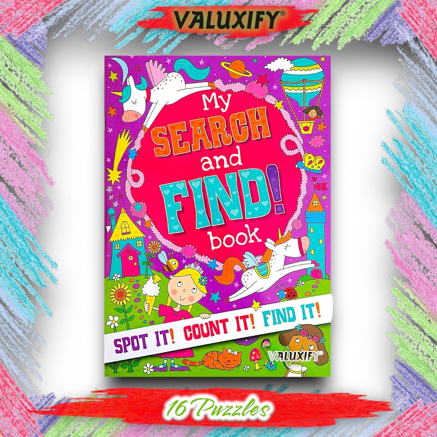 Search & Find  Kids Children Kids Activity Books My  Puzzles Fun 2 Books A4