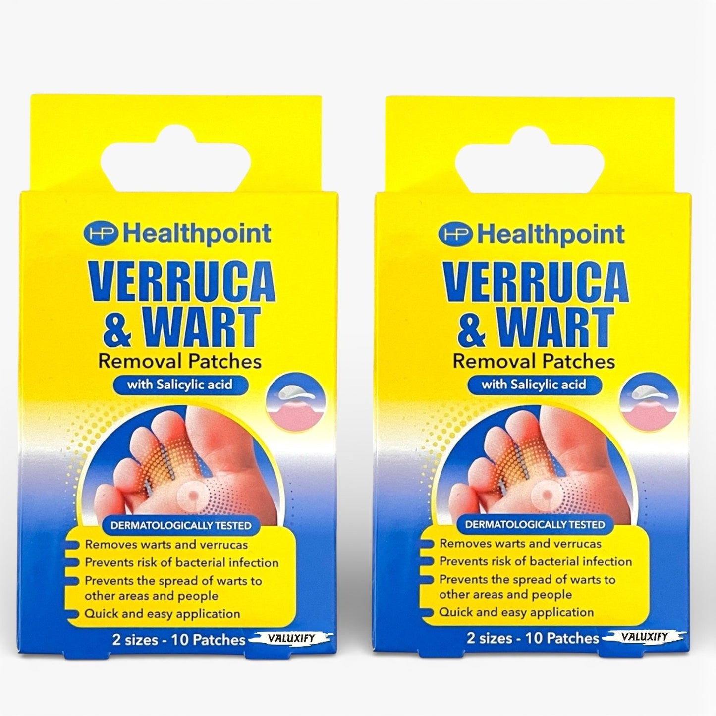 Healthpoint Verruca Infection & Wart Removal 10 x Patches with Salicylic Acid