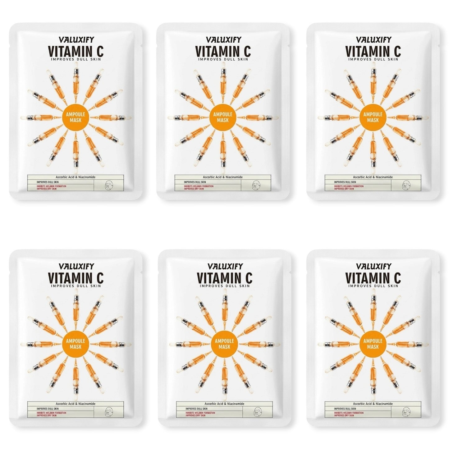 6 Moisturising Hydrating Face Mask Sheet Facial Mask Multi Pack Aloevera Collage