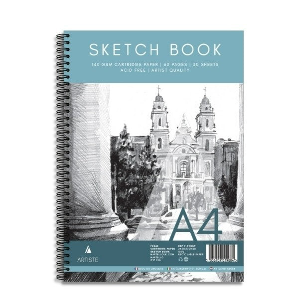 A4 Sketch Book White Paper Artist Craft Sketching Drawing 1 Random Book Spiral