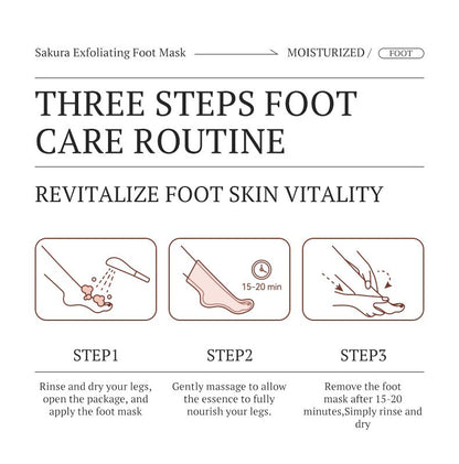 3 Exfoliating Foot Peel Sock  Moistursising Mask Baby Soft Feet Remove Dead Skin