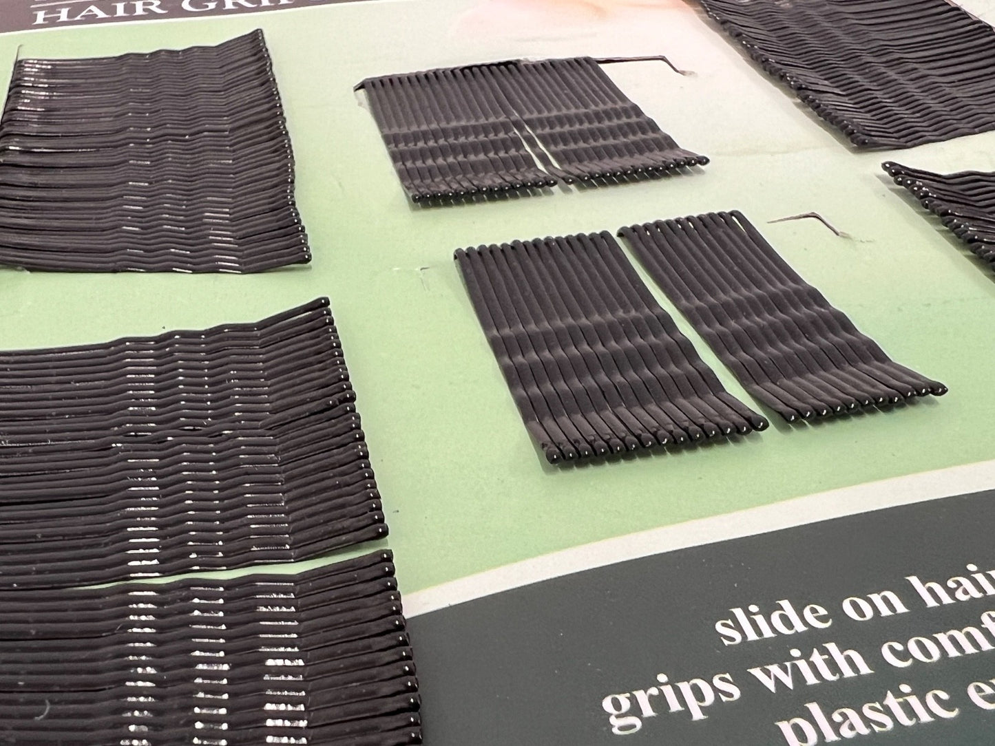 250pk Hair Grips Hairdressing Secure Black Bobby Pins Styling Clips Womens Hair