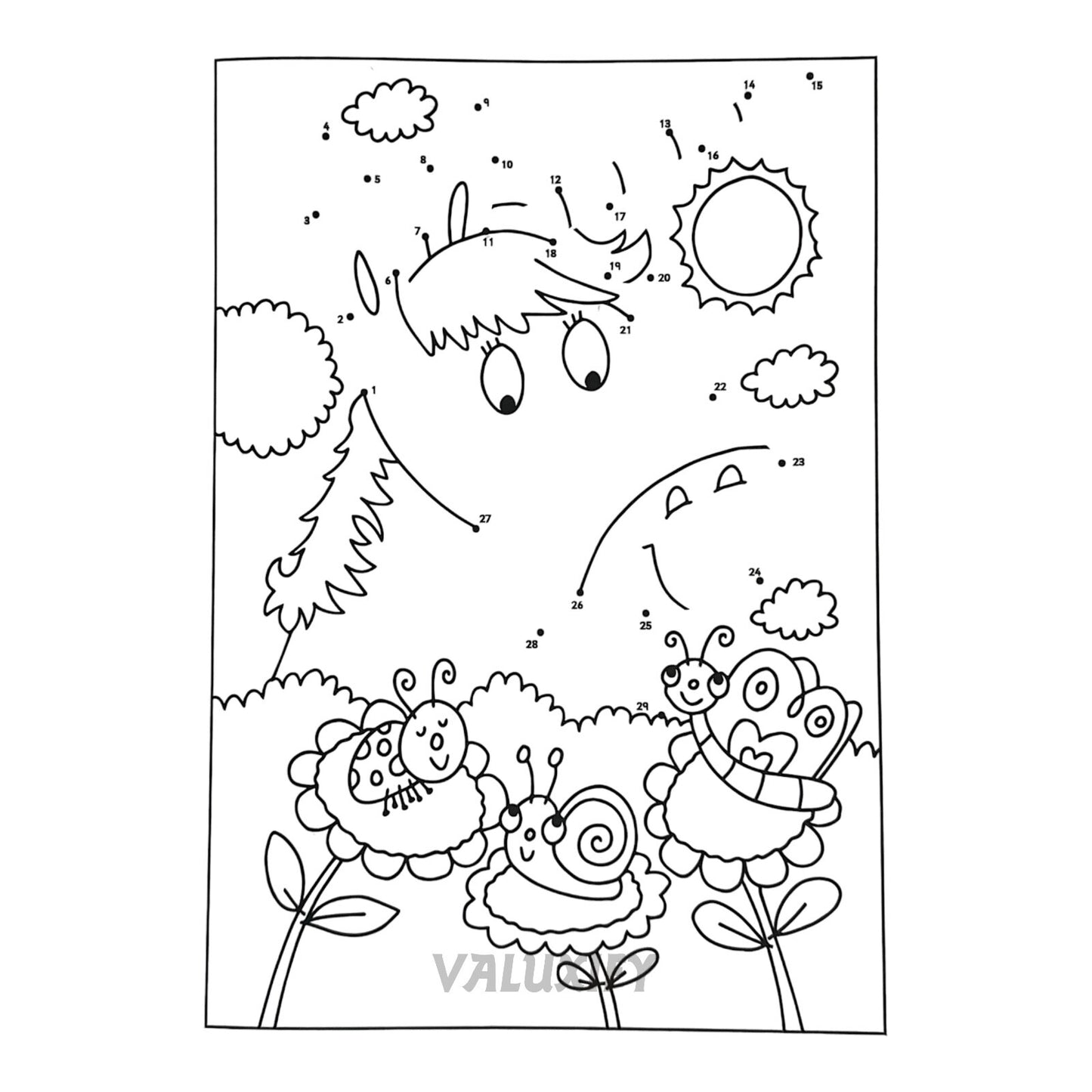 2 | Dot to Dot | Kids Colouring Books | Mermaid Unicorns | Puzzle Activity A4