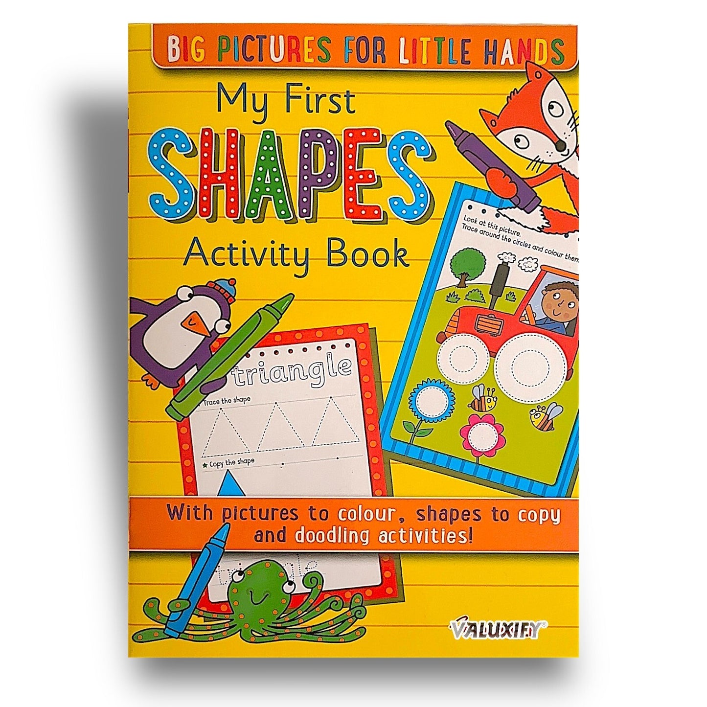 3 X KIDS ACTIVITY FIRST LEARNING BOOKS NUMBERS SHAPES LETTER COPY TRACE