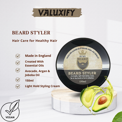Men's Gent's Beard Grooming Kit Gift Set Shampoo Oil Wax Wooden Brush Comb Hair
