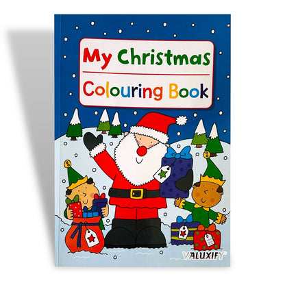 Christmas Colouring Book Kids Children Books Activity Sticker Woobly Eyes