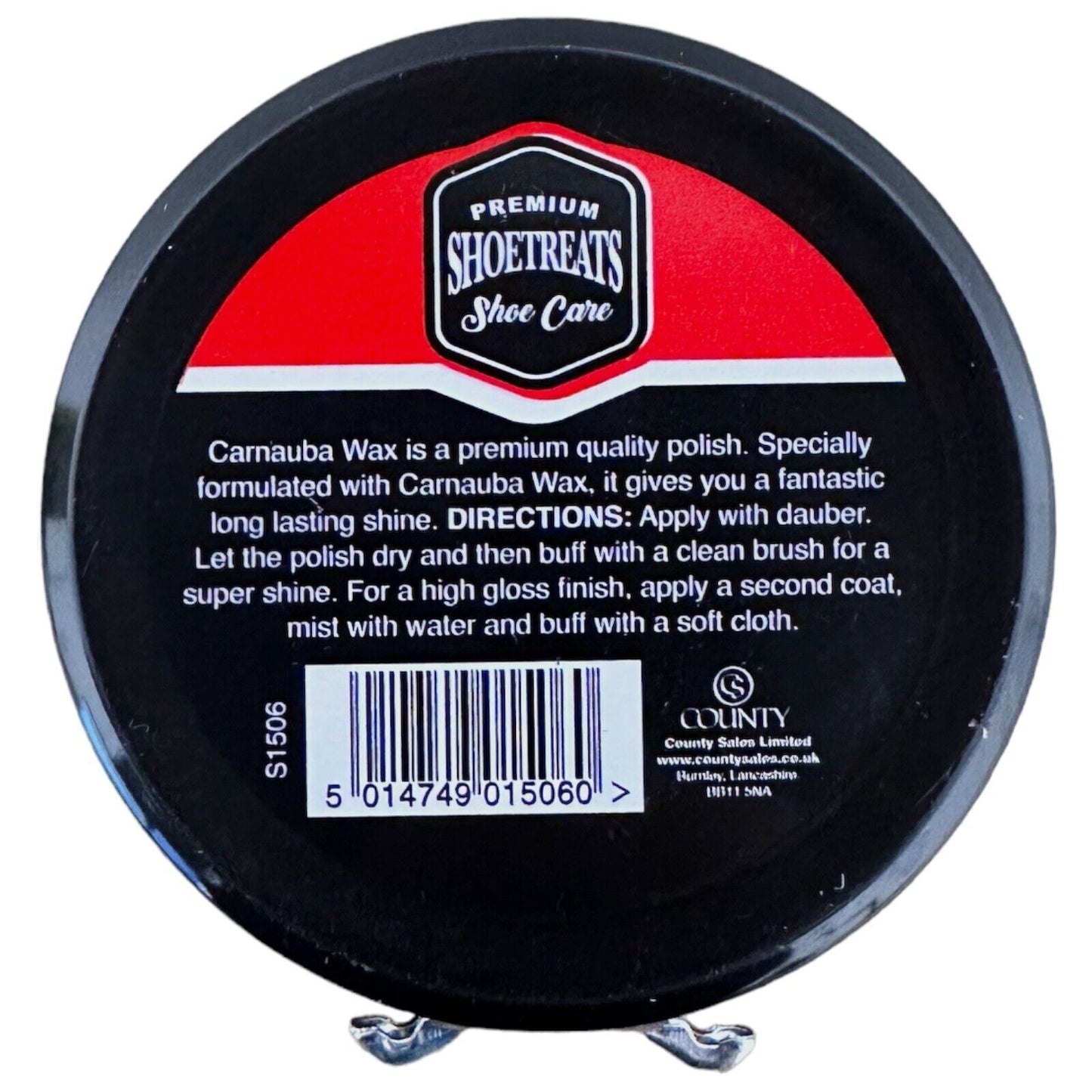Black Shoe Polish Traditional Shoe Polish with Carnauba Wax boot Polish 50ml