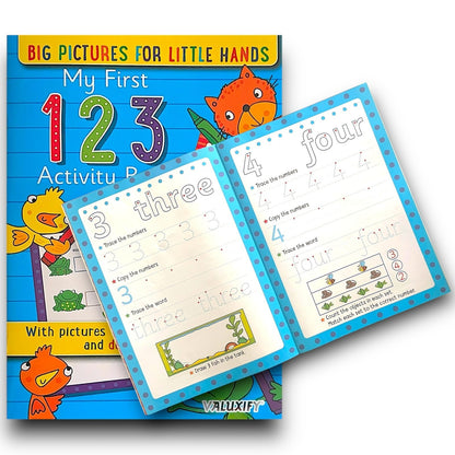 6X KIDS ACTIVITY FIRST LEARNING BOOKS WORDS OPPOSITES ANIMALS ABC 123 SHAPES