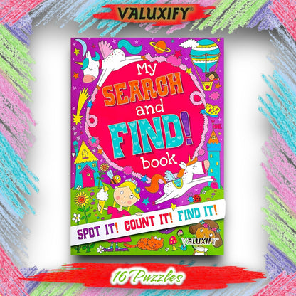 Kids Children Puzzle Activity Book Learning Book Girl Boys Word Search | Maze