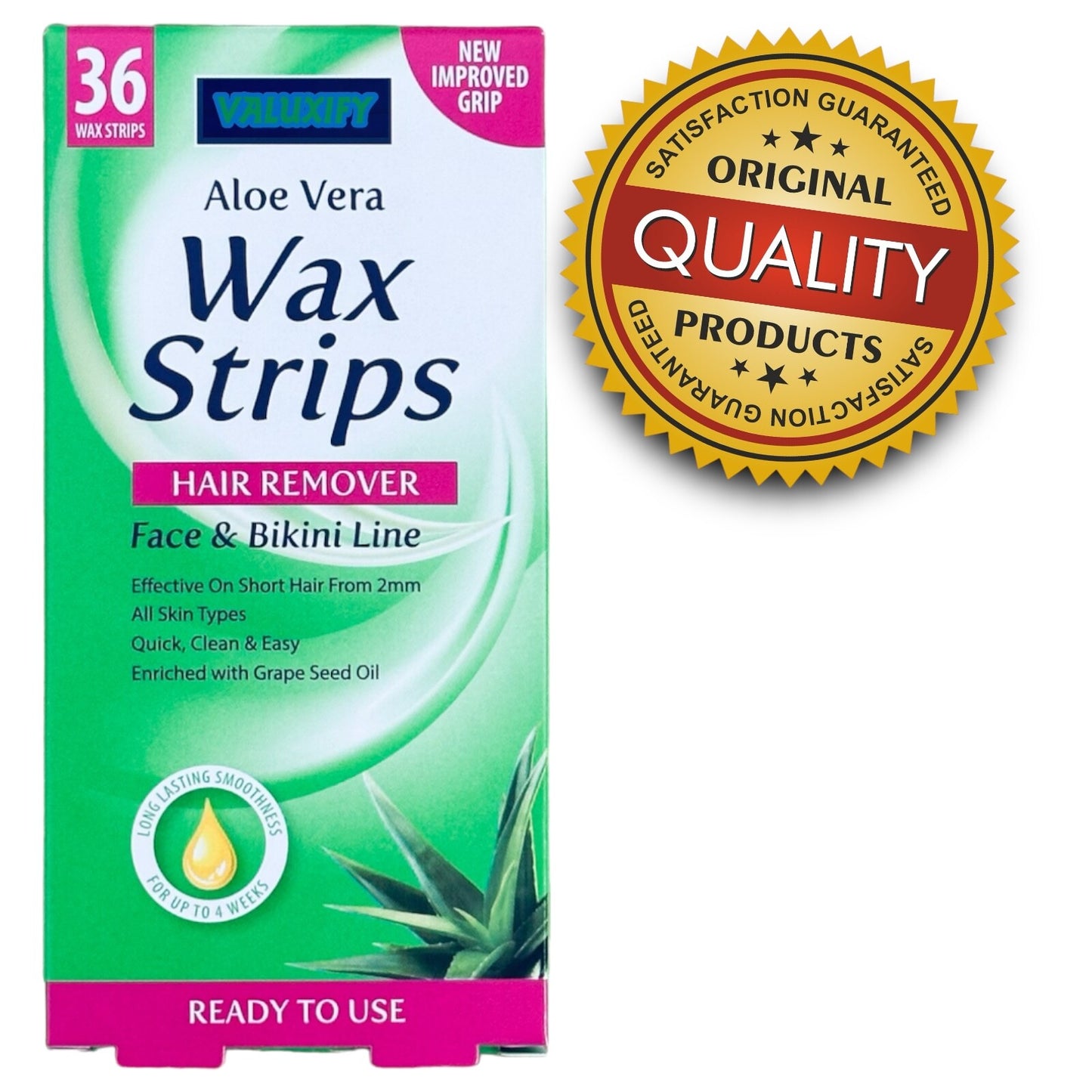 Face and Bikini Hair Removal Waxing Strips Ready to use Wax Beauty Formulas