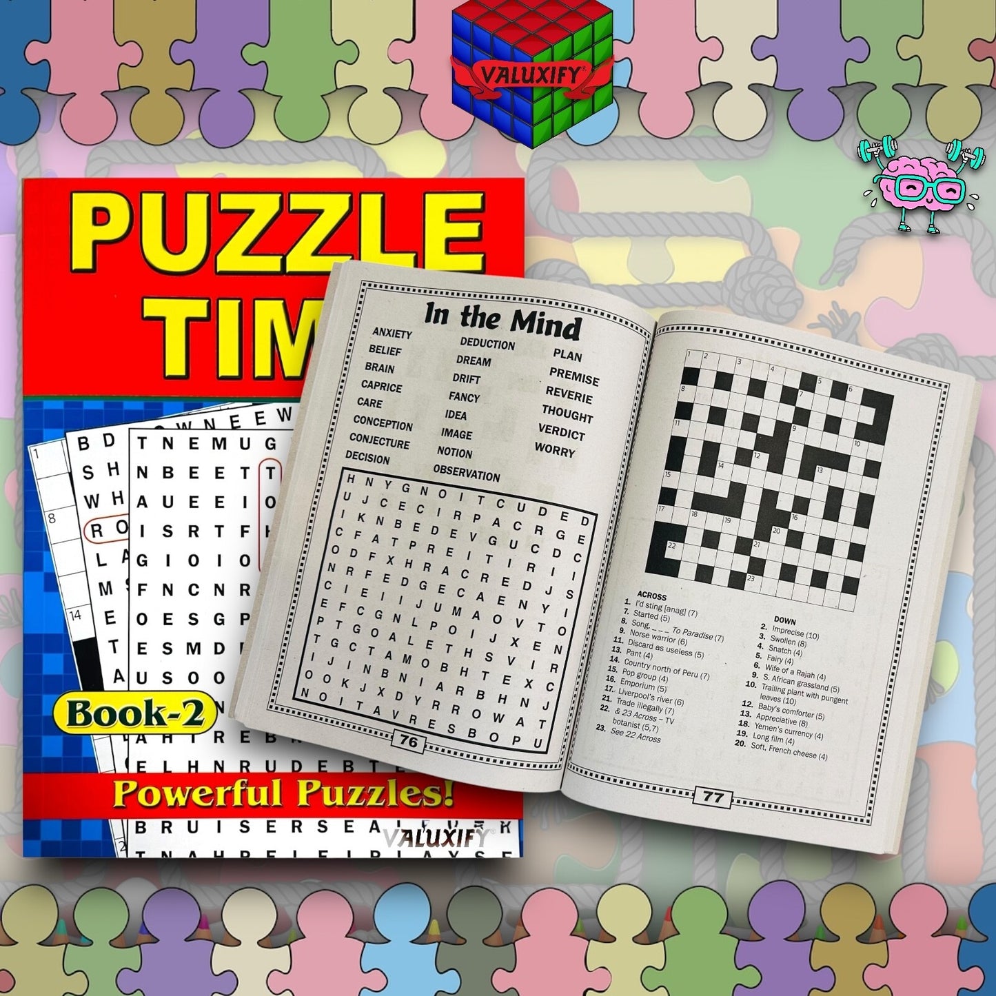 2 | Puzzle Word Search Book - Word search Puzzle Time 225 Powerful Puzzles Adult
