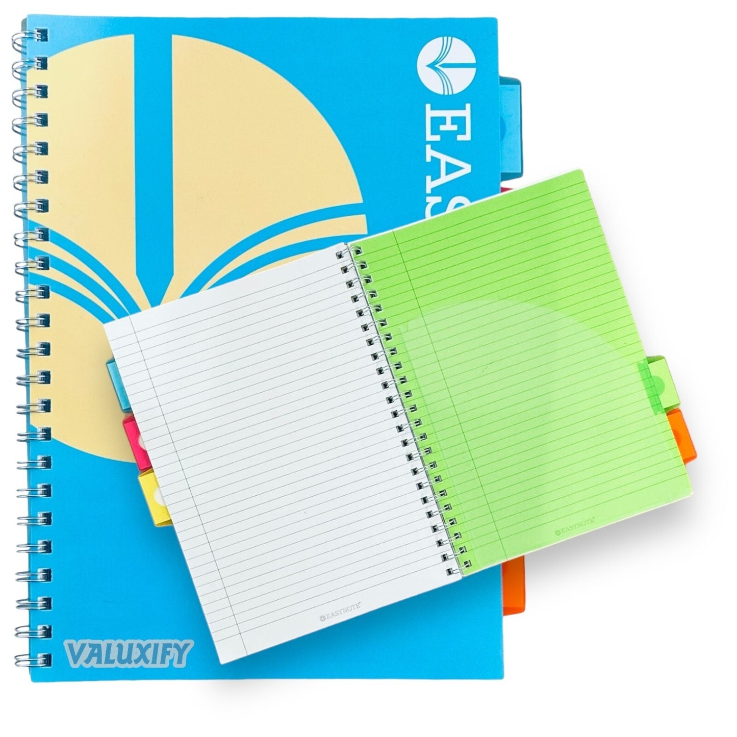 A4 Project Book Spiral Bound Notebook Pad with Subject Dividers 200 Pages UK