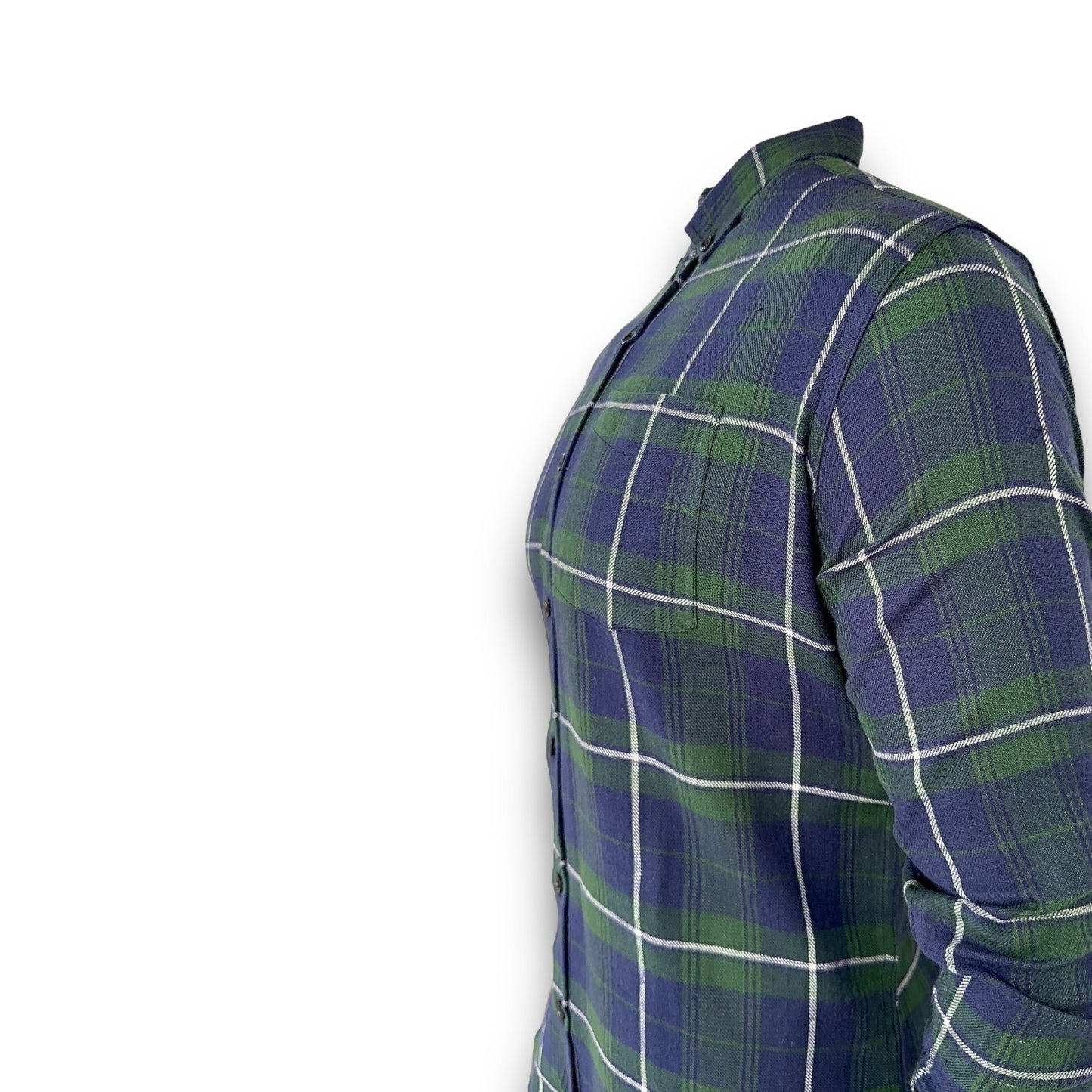 Mens Shirt Check Long Sleeve Regular Fit Men's Shirt Work Casual Formal  Shirt M