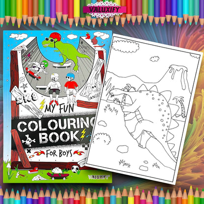 2 | KIDS CHILDREN | COLOURING BOOKS | A4 | COLOUR FUN ACTIVITY DRAWING