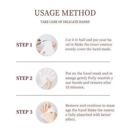 Milk Coconut Hand Mask Hydrating Moisturising Repair Dry Cracked Soft Hands