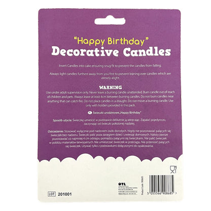 HAPPY BIRTHDAY CANDLES Cake Decorations Kids Party Topper Celebration Decor
