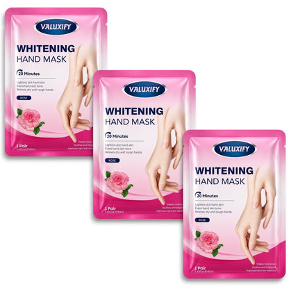 Rose Hand Mask Whitening Moisturising Gloves Dry Cracked Hands Repair Hydrating
