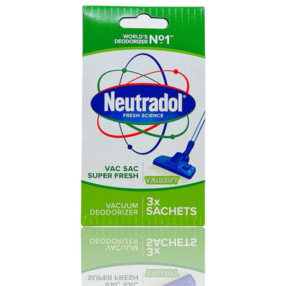 Neutradol SUPER FRESH  Vac Sac Deodorizer Sachets Vacuum Hoover Air Freshener
