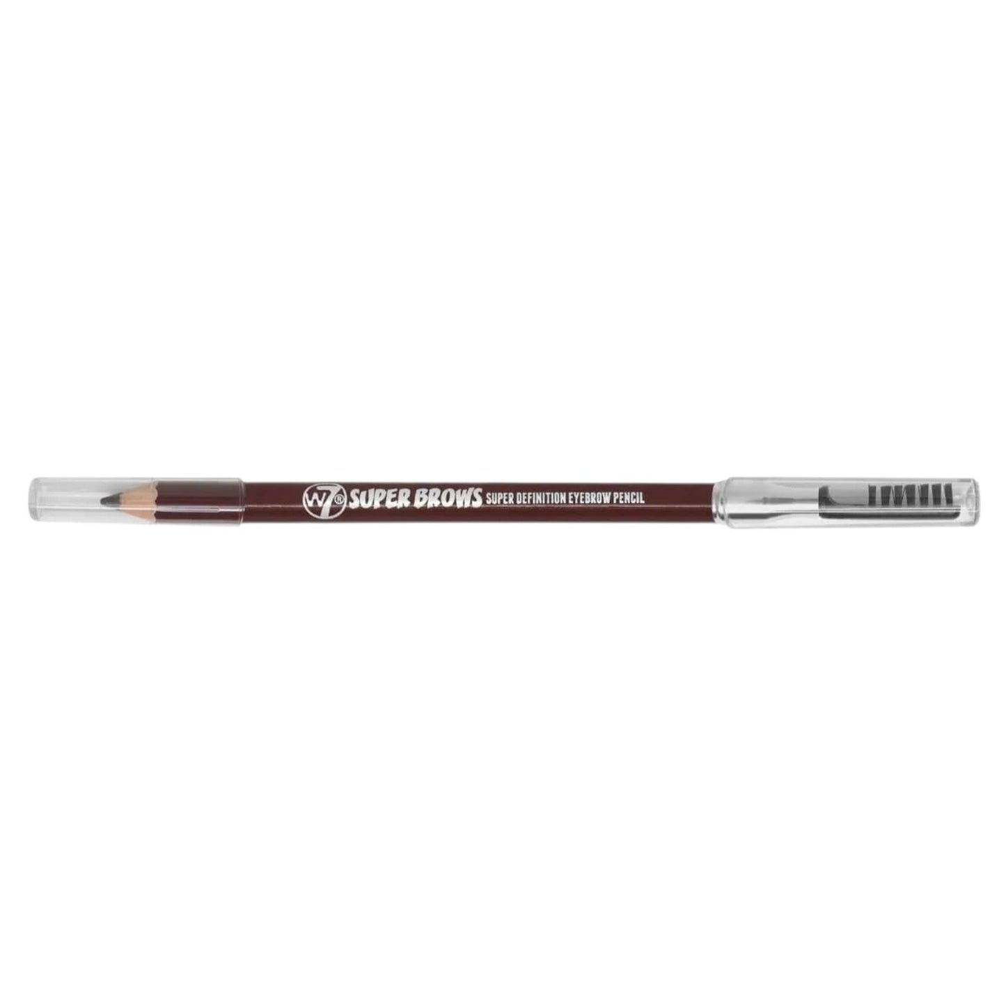 W7 Super Brows Brown Definition Eyebrow Pencil With Brush Brown