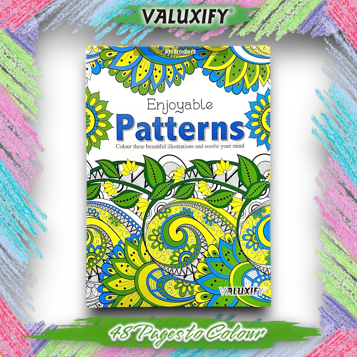 Adult & Teen Advanced Colouring Books – Stress Relief Art Therapy Patterns