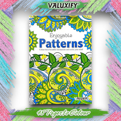 Adult & Teen Advanced Colouring Books – Stress Relief Art Therapy Patterns