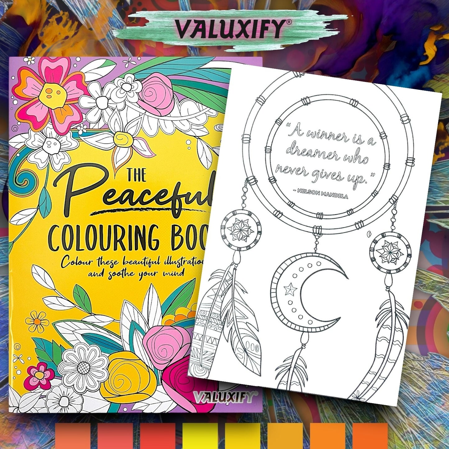 PEACEFUL ADULT COLOURING BOOK