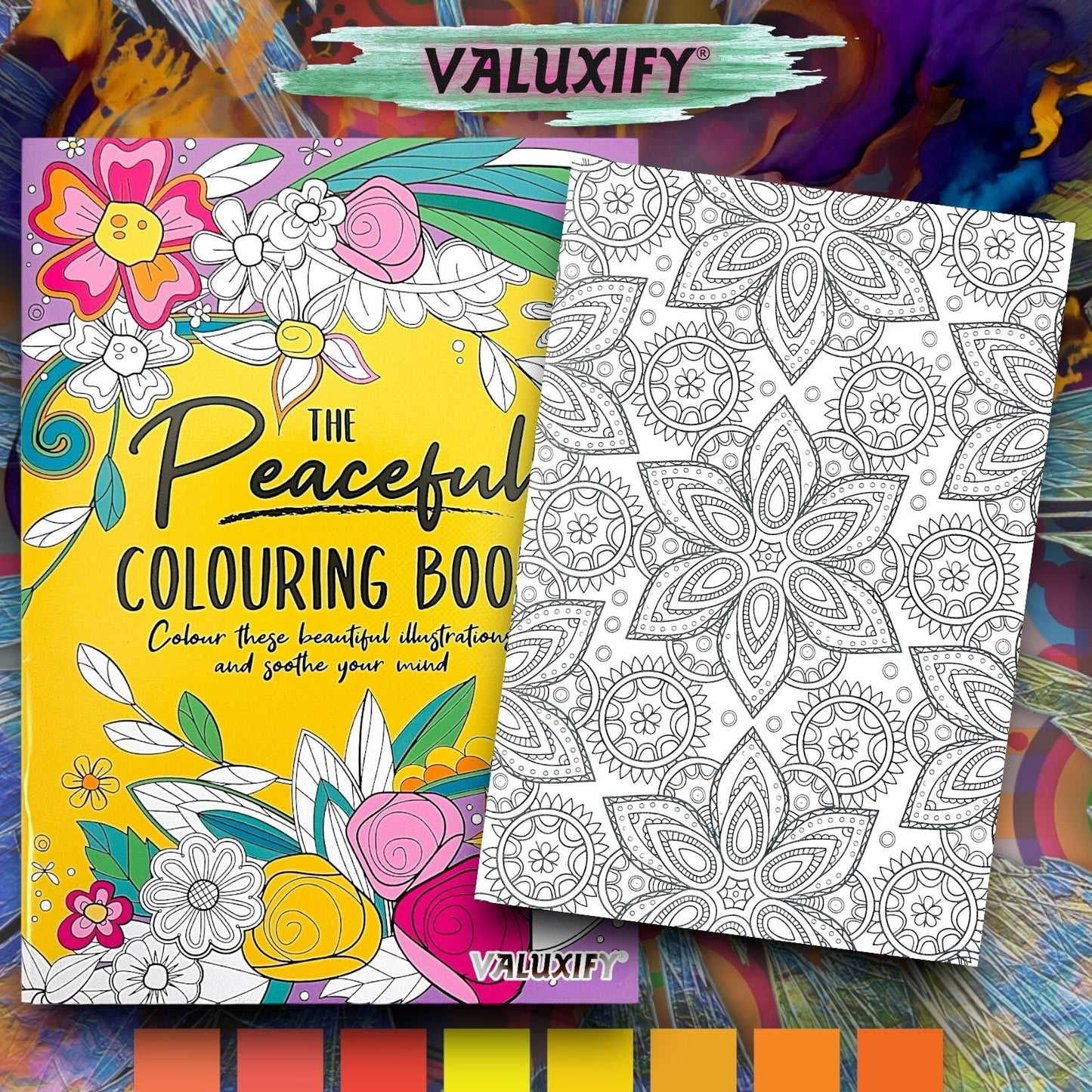 PEACEFUL ADULT COLOURING BOOK