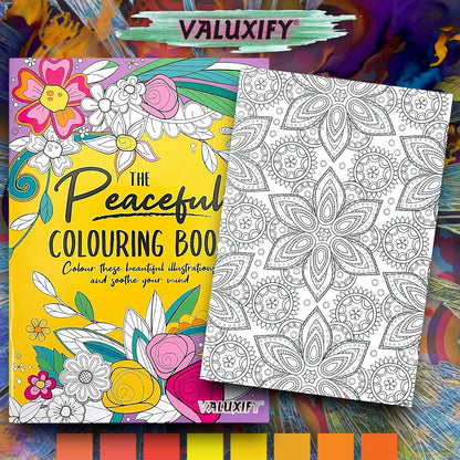 PEACEFUL ADULT COLOURING BOOK