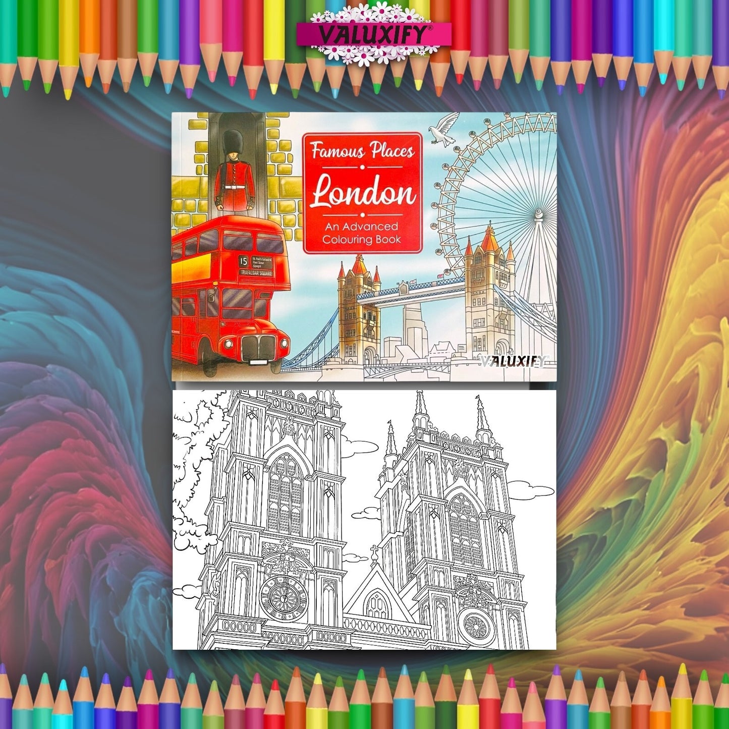 Famous Places London Colouring Book