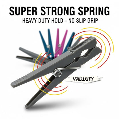 36 72 108 216 Super Strong Clothes Pegs Metal Spring Heavy Duty Washing Line Peg