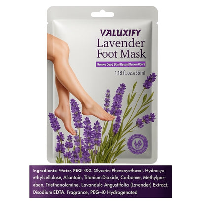 Exfoliating Foot Peel Mask | 1 Pair Lavender Socks | Removes Dead Skin