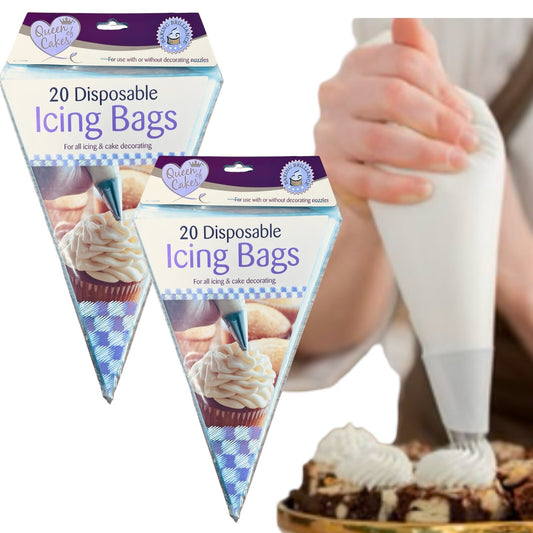 Icing Bags DisposableCake Tools Sugar craft Cupcake Piping Pastry ( 40 Bags )