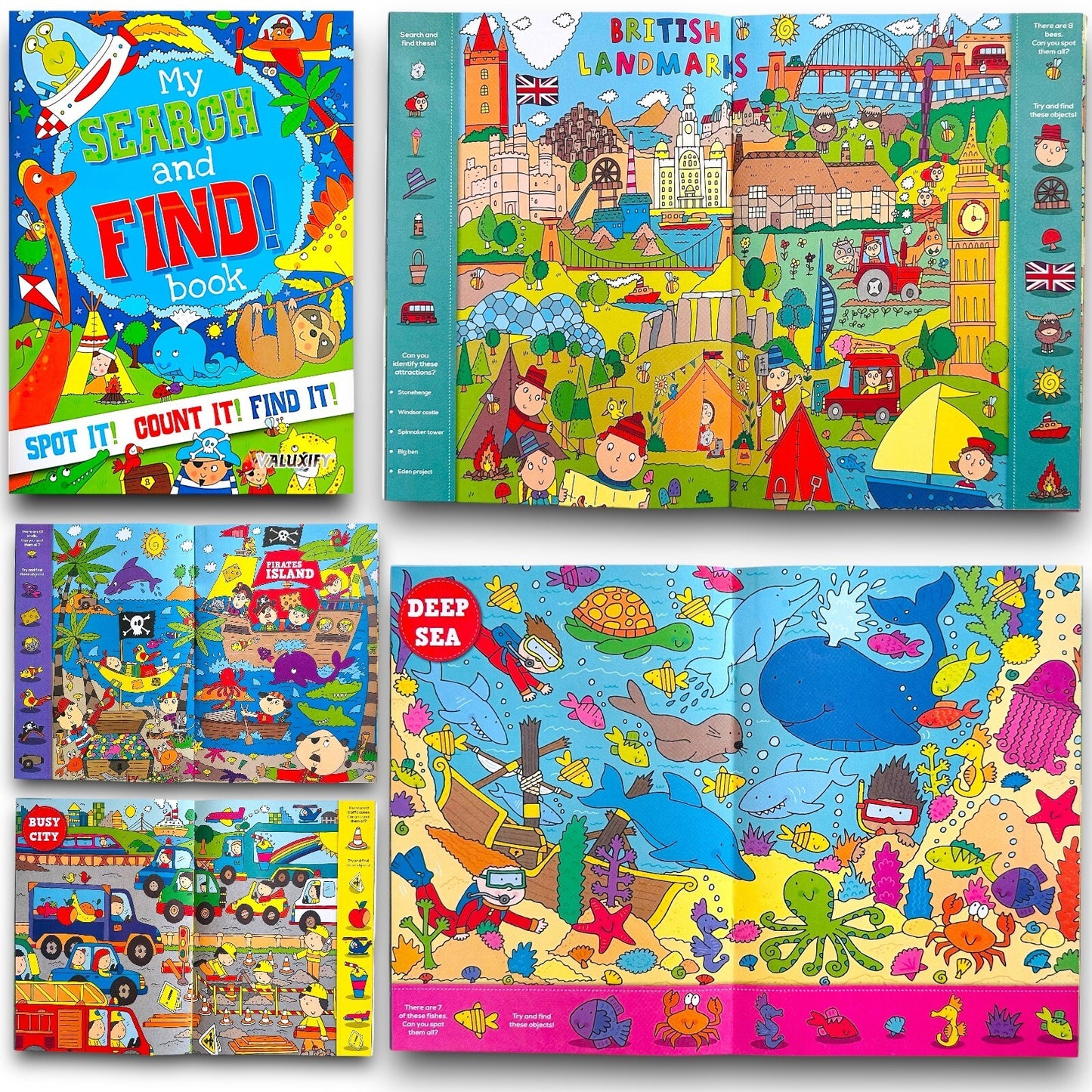 Search & Find  Kids Children Kids Activity Books My  Puzzles Fun 2 Books A4