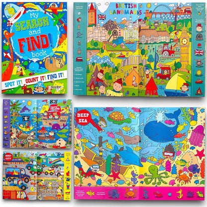 Search & Find  Kids Children Kids Activity Books My  Puzzles Fun 2 Books A4