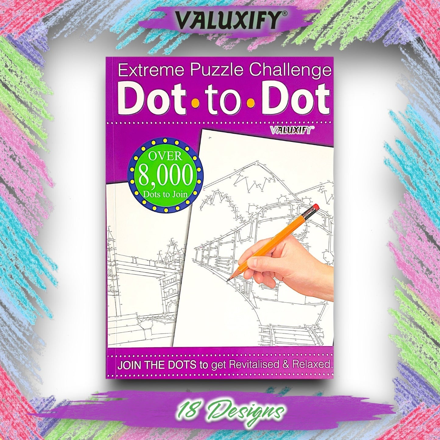 EXTREME DOT TO DOT PUZZLES BOOKS for adults CHALLENGING PUZZLES books Dot to Dot