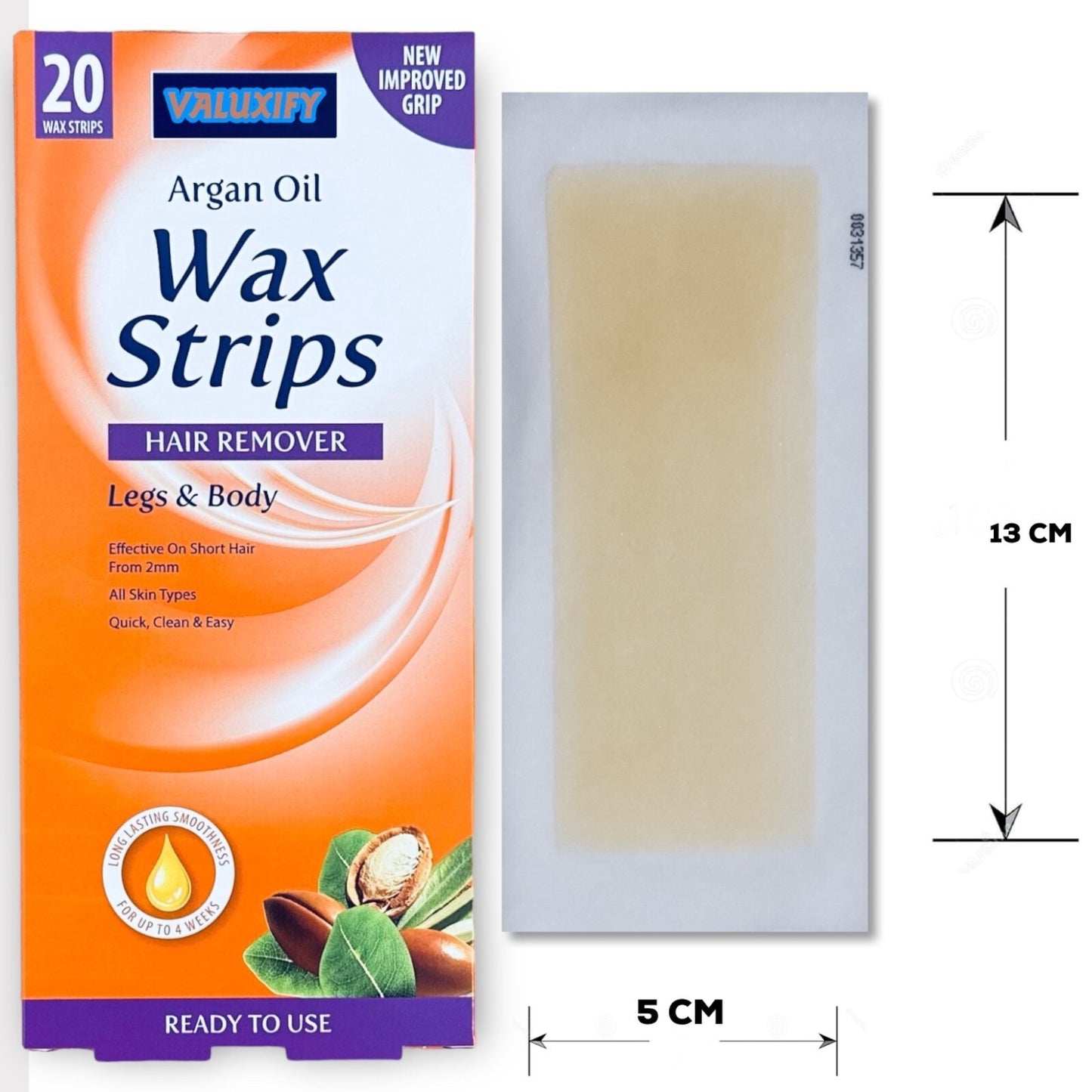 60 Beauty Formulas Leg and Bod Wax Strips  Waxing Wax Strip Argan Oil wax Strips