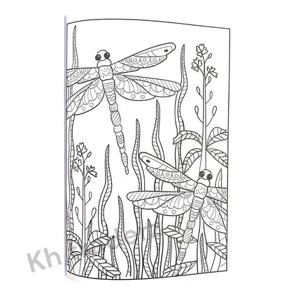 THE TRANQUIL ADULT COLOURING BOOK ANTI STRESS COLOUR THERAPY MIND RELAX A4