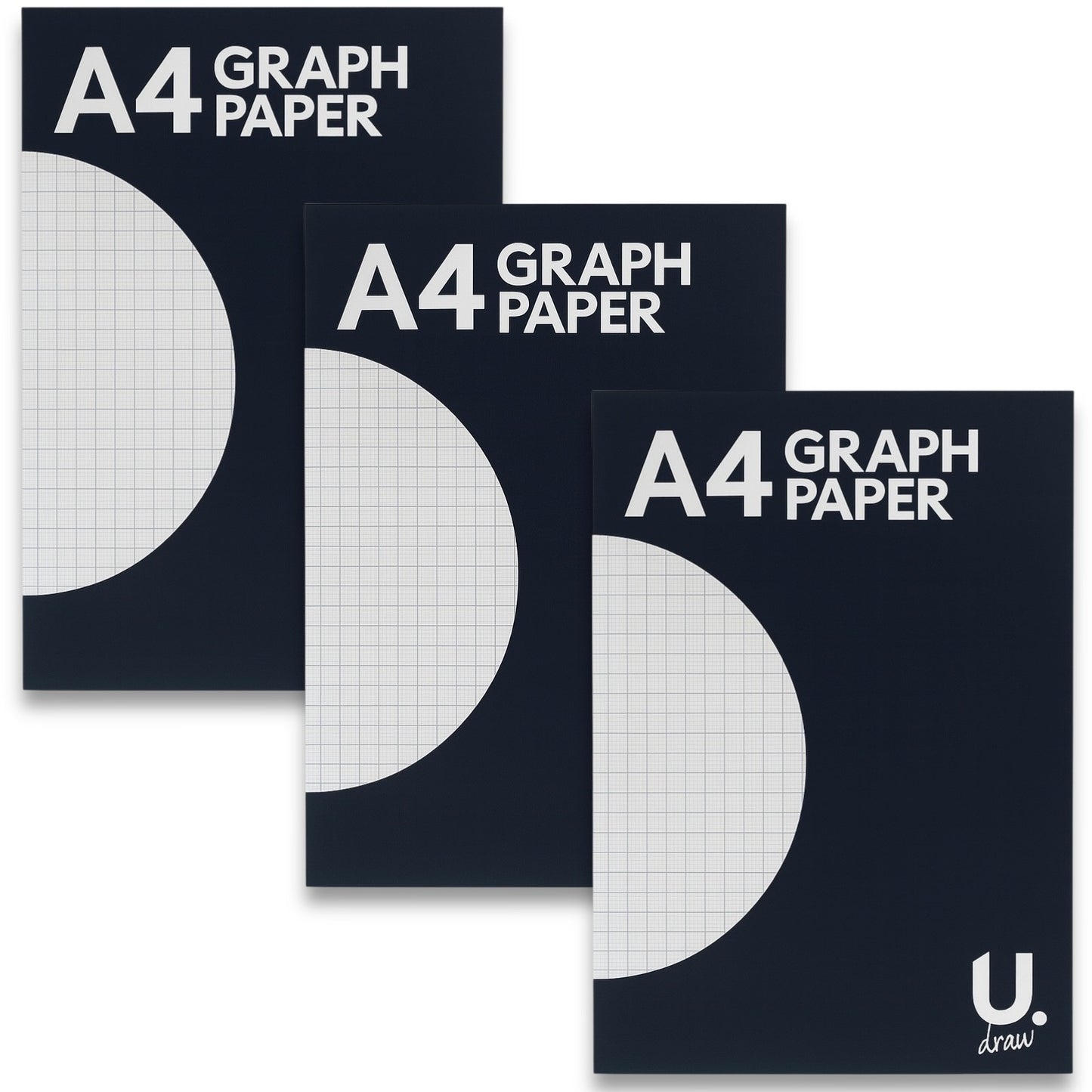 A4 Graph Paper Pad 70 Pages Maths Grid Notebook School College Pack 1 2 3 6