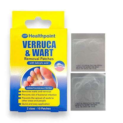 Verruca Wart Remover Patches Salicylic Acid Treatment – 20 Patches (2 x 10)