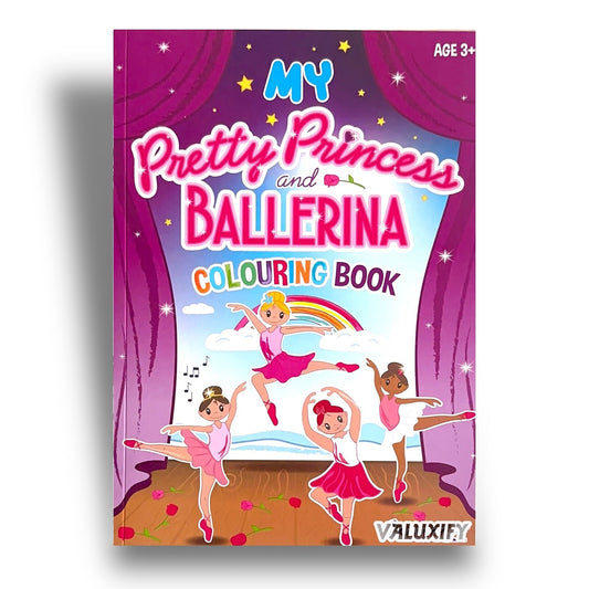GIRLS KIDS COLOURING BOOK | MY PRETTY PRINCESS & BALLERINA| 40 PAGES | A4